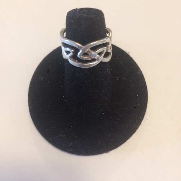 .925 Sterling Silver Ring Vintage 1980s - Picture 1 of 3